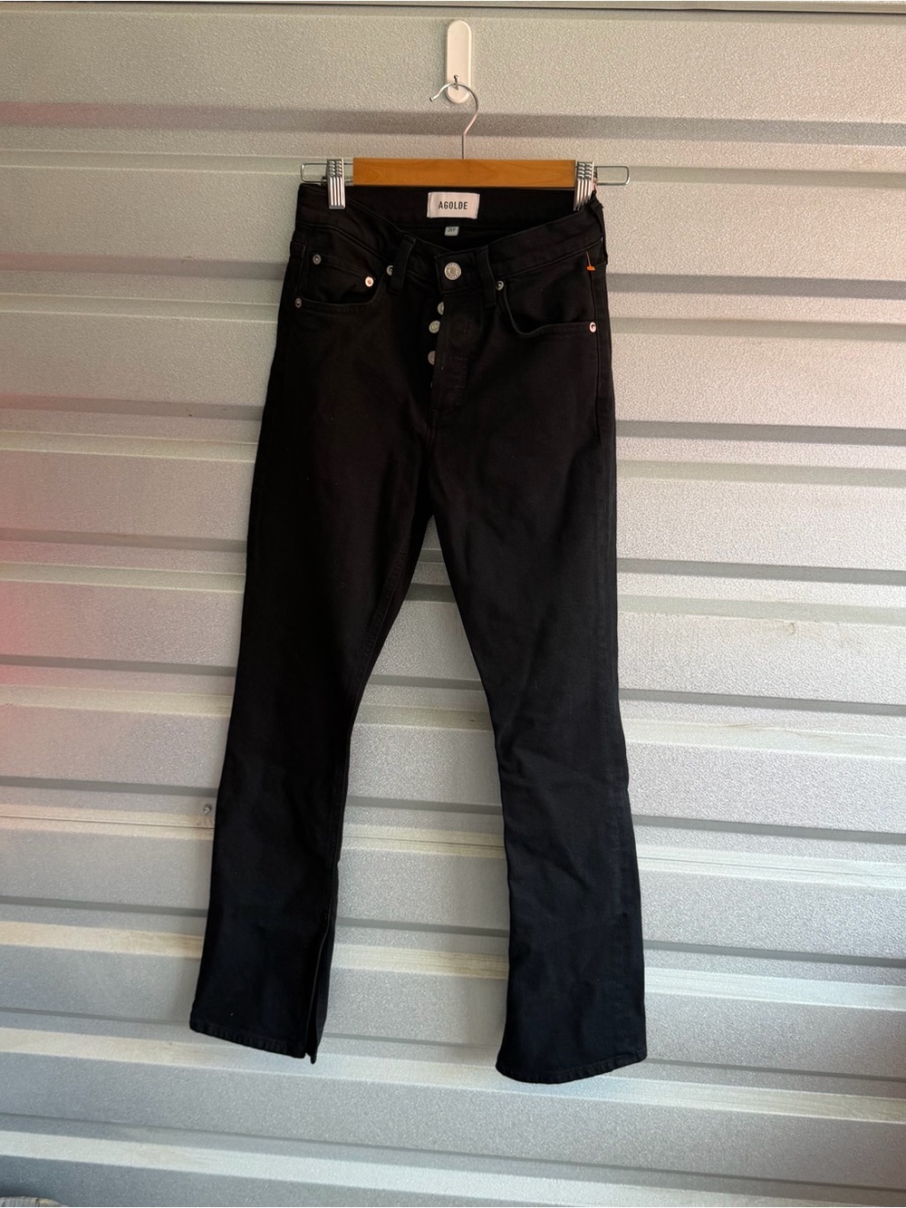 agolde ingram split jean